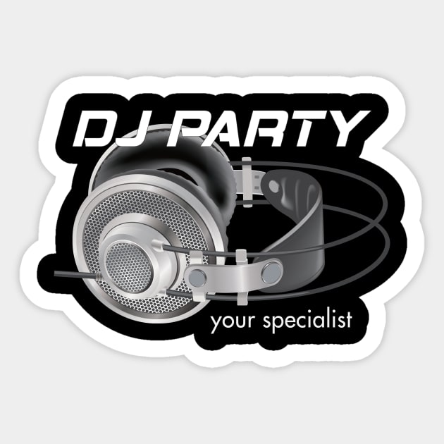 DJ Headphones, Party Specialist Sticker by Muse